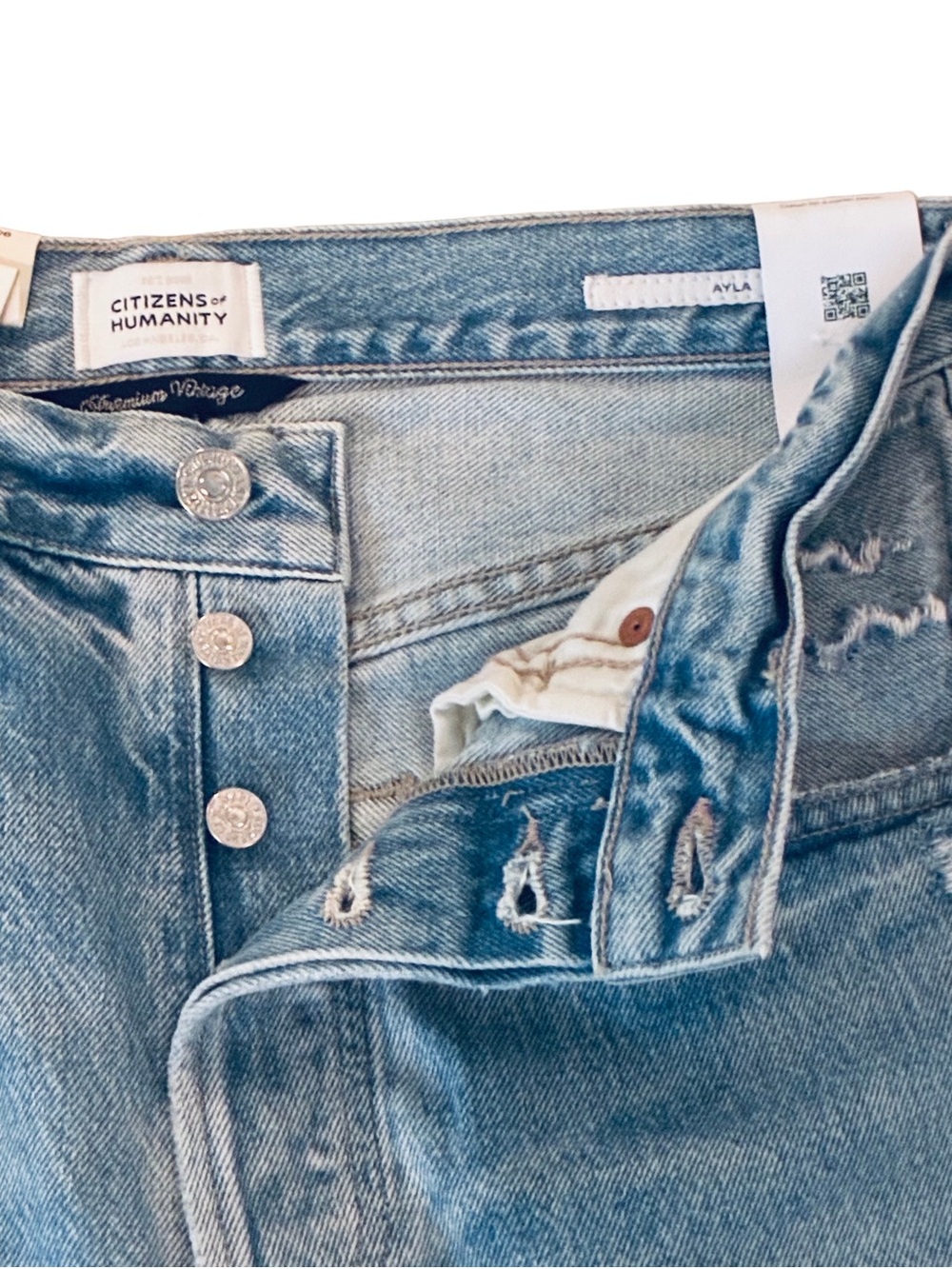 Citizens Of Humanity Ayla Swirl Baggy Jeans Size 26 NWT - Picture 4 of 9